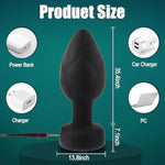 Anal Plug Vibration Sex Toy,10 Modes Vibrating Butt Plug - Led Color Light Remote Control Anal Plug, Adult Sex Toys And Games