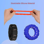 Silicone Cock Ring For Men, Imitation Tyre Penis Ring Chastity Device, Testicle Stretch Erection Rings Adult Penis Bondage Sex Toy (Black)
