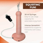 Cum Dildo - 30Ml Syringe, G&P Spot Stimulation, Ergonomic Design, Ultra-Soft & Flexible Silicone, 100% Waterproof, Easy To Clean - Premium Sex Toys For Strap On Use