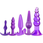 Sm Binding And Flirting Set Sm Fun Anal Plug Set 5-Piece Set For Men And Women Universal Rear Court Pull Ball Anal Masturbation Anal Device Toy Bdsm Flirting Set Purple