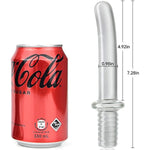 Anal Butt Plug Glass Anal Trainer Samurai Sword Clear Chrystal Pleasure Wand Anal Stimulation Adult Sex Toy For Men Women Couples Masturbation (L)