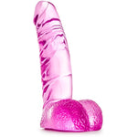 Naturally Yours Ding Dong - 5 1/2 Inch Realistic Smooth Slim Translucent Beginner Stimulating Dildo - Fragrance Free Small Curved Female Male Adult Toys - Sex Toy For Couples - Pink