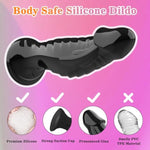 Strap On Dildo Wearable Kit - Sex Harness With 2 Removeable Dildo Realistic Penis For Female Masturbation Sm Adult Sex Toys For Women Couples Lesbian - Black