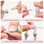 DIY Summer Jewelry Making Kit Charm Bracelet Set