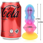Butt Plug Anal Sex Toys Luminous Monster Dildo With Suction Cup Silicone Anal Beads G-Spot Dildo For Prostate Massage Vaginal Stimulation Adult Sex Toys For Men Women Masturbation (M)
