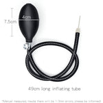 Inflatable Butt Anal Plug Silicone Expand Prostate Pump Waterproof Butt Sex Toy For Male, Female And Beginners (C Double Steel Balls)