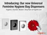 Universal Feminine Disposal Bags for Menstrual Care Products 4 Pack -30ct Refill Box- for Disposal of Tampons, Pads, Hygiene Products