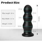 Anal Butt Plug Trainer: Huge Thick Anal Dildo Plug With 3 Bead Butt Plug Anus Dilator Anal Ball Prostate Massage Anal Sex Toys For Adult Women Men Advanced Anal Play