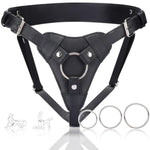 Strap On Dildo Harness,Adult Sex Toys For Women Men,Lesbian Gay Couple Vaginal Anal Play, Suitable For Beginners,Adjustable Strap On With 3 Metal Rings Can Be Pegging To Most Dildos