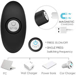 Electric Big Bead - Wearable Pull Beads, Silicone Hip Plug Toys, Long Anal And Penile Plug, 9 Vibration Frequencies, Sex Vibrator, Anal Plug (Black - Rct)