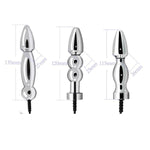 Anal Butt Plug Small Stimulation Tight Butt Plug Metal Anal Beads Prostate Bdsm Electrical Advanced Players Stimulator G Spot Toy Inserting Toys Sm Massage Kits Surprised