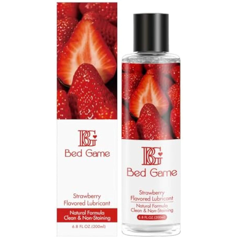 Water-Based Strawberry Flavored Lubricant Sex Lube For Men, Women, And Couples, Massage Gel Ph Balanced Massage Oil With Non-Sticky Formula Anal Lube - Privacy And Toy Safe Lube - 6.8 Fl Oz