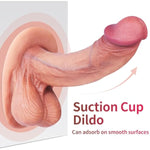 Sex Toys Silicone Dildo With Strong Suction Cup For Hands-Free Play Feels Like Skin Body-Safe Material G Spot Stimulator Realistic Anal Dildo For Women And Couple