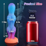 8" Dragon Dildo Knot Dildo Fantasy Sex Toys, Silicone Monster Dildo Soft Fantasy Dildo With 2 Knots, Glow In The Dark Alien Dildo Anal Dildo With Strong Suction Cup, Adult Toys For Women Men Couple