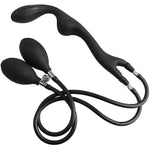 Inflatable Double Headed Steel Balls With Soft Silicone Anal Plugs For Men And Women'S Fun Inflatable Toys