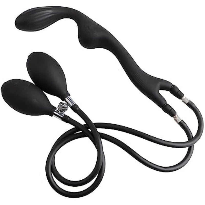 Inflatable Double Headed Steel Balls With Soft Silicone Anal Plugs For Men And Women'S Fun Inflatable Toys