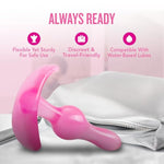Sex Toys - Curvy Anal Plug - 3.5 Inch - Stayput & Anchortech Design - Tapered, Soft, Comfortable - All Day Wearable Beginners Butt Plug For Back Door - Women Men & Couples - Clear Pink