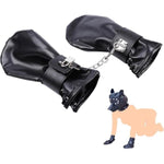 Bdsm Bondage Sex Gloves With Lock Soft Patent Leather Gloves Bondage Erotic Gloves Sm Bondage Sex Toy Both Extreme Dog Paws For Couples, Bondage Gloves For Cosplay & Slave Playe