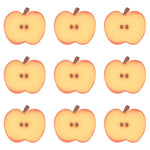 10Pcs Red Small Apple Slices 45 * 48 * 5Mm/1.77 * 1.89 * 0.2Inch Simulation Fruit Slices Mini Plastic Models