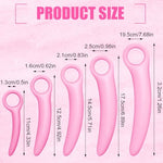 5 Size Silicone Pelvic Floor Muscle Dilator Exerciser, Rose Red