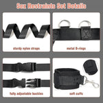 Bdsm Sex Bondage Restraints Kit Toys Straps Set Furniture Bed Restraint For Queen Sized Bed Fuzzy Sex Handcuffs Hand Cuff Bracelets Set For Women Adults Bedroom Couples Bondaged Kit Adult Sweater