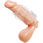 Clear Sensations Vibrating Textured Erection Sleeve Dildo (Ae452)