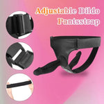 Strap On Dildo Wearable Kit - Sex Harness With 2 Removeable Dildo Realistic Penis For Female Masturbation Sm Adult Sex Toys For Women Couples Lesbian - Black