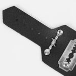 BDSM Cuffs Leather Adjustable Cuff Bondage Restraints Blade Shaped Restraint Fetish Sex Toys for Women Men and Couples