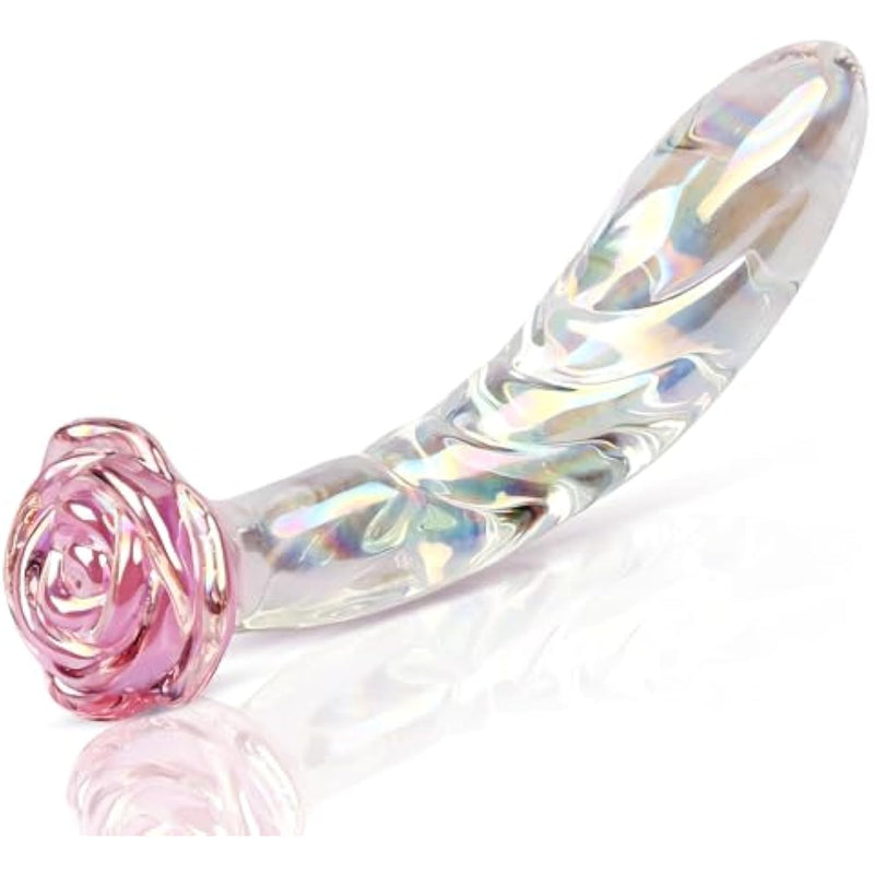 Anal Dildo Glass Rose Sex Toy - Butt Plug Rainbow Monster Dildo For Be BlessMyBucket Anal Dildo Glass Rose Sex Toy - Butt Plug Rainbow Monster Dildo For Be BlessMyBucket