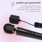 Powerful Petite Vibrating Wand for Women - Black