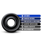 Performance Advanced Universal Silicone Penis Pump Cylinder Sleeve – Medium Size For 2" To 2.5" Cylinders, Maximum Seal For Optimal Pumping – Male Dick Pump Enhancer Accessory