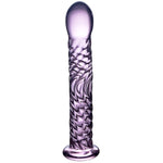 Glass Crystal Wand Pink Glass Dildo Glass Anal Plug Butt Plug G-Spot Wand Anal Dildo Massage Wand Glass Anal Sex Toy