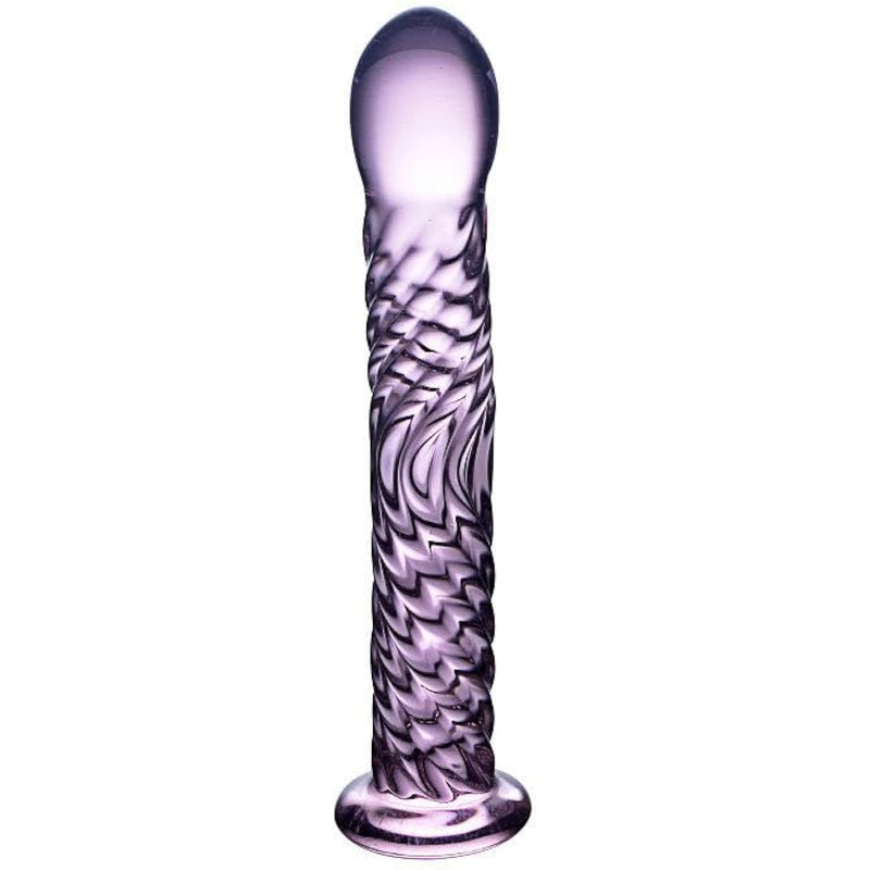 Glass Crystal Wand Pink Glass Dildo Glass Anal Plug Butt Plug G-Spot Wand Anal Dildo Massage Wand Glass Anal Sex Toy