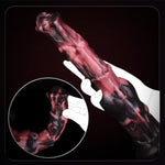 Huge Knot Horse Dildo Squirting Knotted Animal 12In Ejaculating Dildo Realistic Textured Pink Black Shaft With Strong Hands Free Suction Cups Adult Sex Toy Waterproof Large Anal Plug For Women Couples