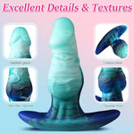 Knotted Anal Plug Realistic Dildo Wearable Butt Plug Anal Dilator (S)