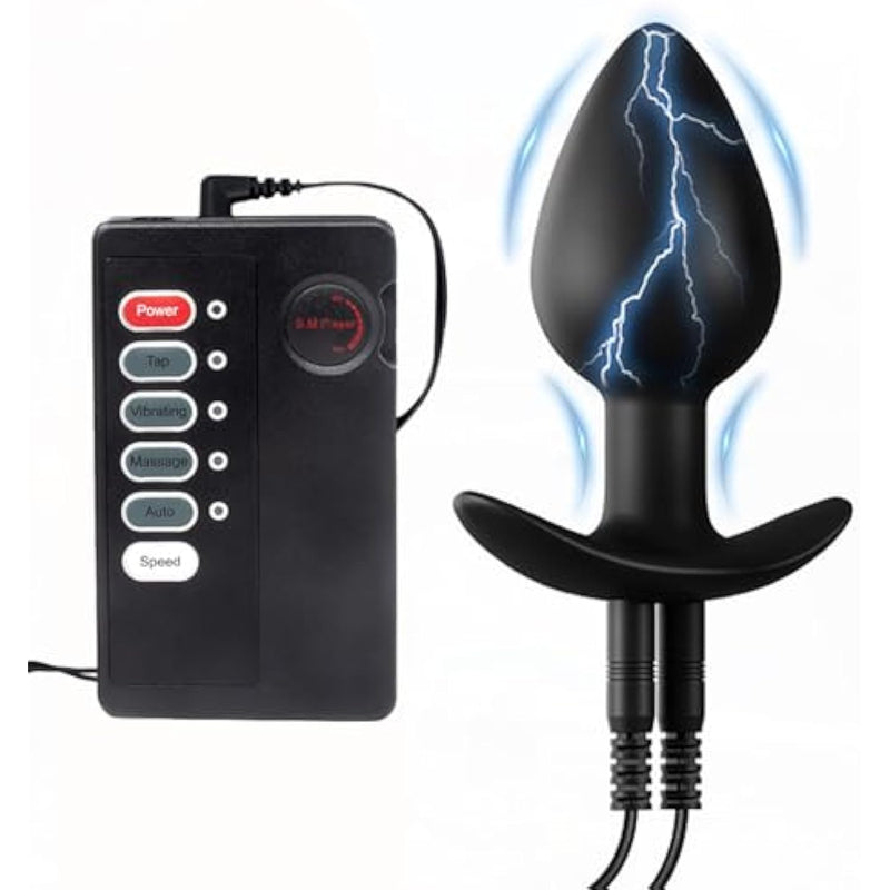 Anal Sex Toy Electric Shock Anal Plug Prostate Massager Butt Plug Trainer Electro Power Box Massager Toys Wearable Adult Sex Toy For Men And Women