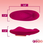 Foxy Wearable Remote Control Vibe - Wireless Discreet Vibrator With Music Mode & App Control - Cute Gifts For Her - Gifts For Women
