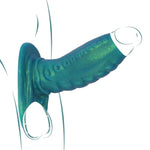 Cock Sleeve Monster Penis Extender, 5.1In Silicone Dildo Sleeve Male Penis Sleeve With Cock Ring, Reusable Penis Enlargement Male Adult Sex Toys For Couples Play (Medium)