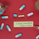 Valentine's Day Gift Ideas for Couples: 25 Message Capsules in a Glass Bottle