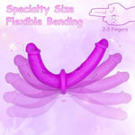 Strap On Dildo Women Sex Toys - Double Dildo Long Anal Strapon Dildos With Harness Double Sided Dildos Lesbian Sex Toys For Couple, Fantasy Silicone G-Spot Stimulator Sexual Pleasure Tools For Women