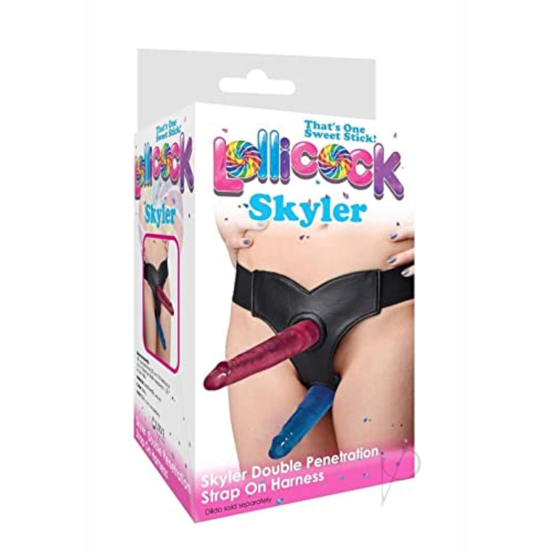 Curve Novelties 72912: Lollicock Double Dong Skyler Harness W/Dongs