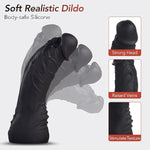 Strap-On Dildo Couple Sex Toys - Strap On 3 Removable Realistic Silicone Dildos Wearable Dildo Adjustable Pants G-Spot Stimulator Strapon Harness For Women, Lesbian & Couples Sex Toys, Black
