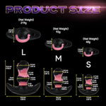 Silicone Dildo Gag With Adjustable Strap Realistic Open Mouth Penis Gags For Restraints Adult Couple Bdsm Sex Toys (L)