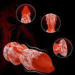 Monster Realistic Dog Knot Dildo Soft Silicone Knotted Dildos Anal Plug