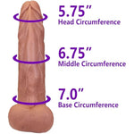 The Electrician By - Realistic Dual Density Silicone Dildo, 8.0 Inch Insertable, 2.3 Inch Max Width (Medium Skin)