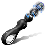 Vibrating Anal Beads Anal Plug With 10 Vibration & Rotation Modes For Beginner, Vibrating Butt Plug Male Prostate Massager Anal Wand With Pull Ring Design, Prostate Vibrator Dildo For Men Women Couple
