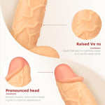 2.75'' Diameter Huge Thick Dildo Adult Sex Toys For Women - 10.23" Extra Large Dildo Realistic Silicone Dildos Anal Dildo Womens Sex Toy, G-Spot Dildo Big Giant Dildo Anal Plug Sex Toy (Flesh)