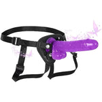 Adjustable Strap On Dildo, Wearable Realistic Harness 8.9Inch Soft Big Silicone Dildos Adult Sex Toy For Couples' Pegging, Lesbian, Gay, And Female Pleasure, Purple