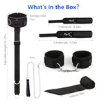Bdsm Bondage Toys Kit, Neck To Wrist Restraints Set, Bondage Gear & Accessories Adult Toys, Adjustable Neck To Wrist Bondage Restraints With Traction Chain Blindfold