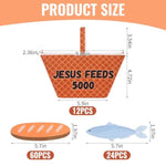 12 Sets Jesus Feeds 5000 Felt Bible Craft Kit for Sunday School & VBS